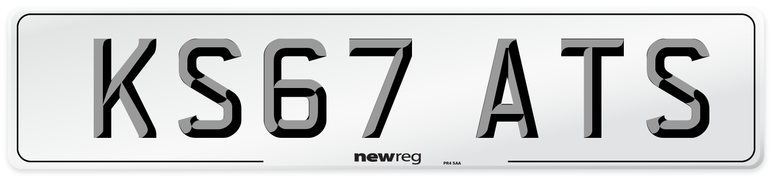 KS67 ATS Number Plate from New Reg